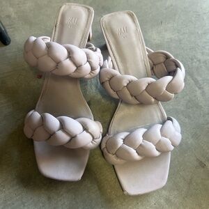 H&M Women's Braided Sandals - Light Pink